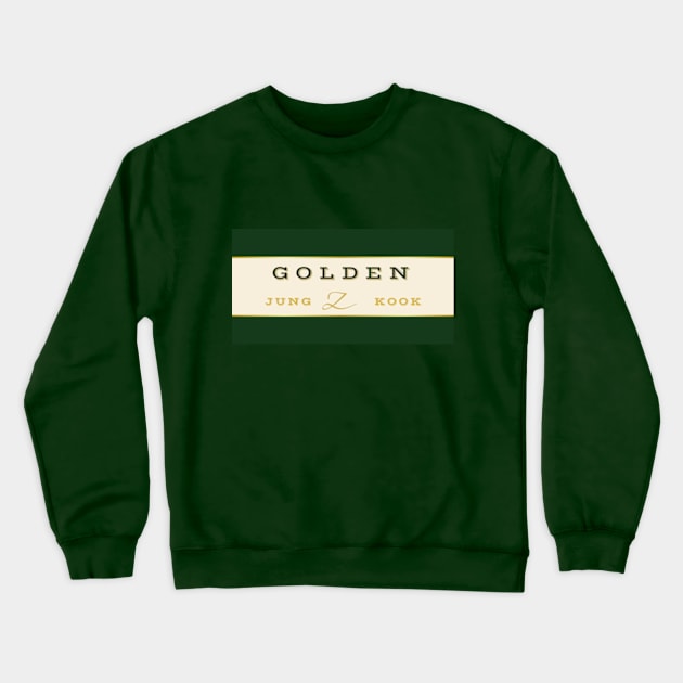 Golden crewneck sweatshirt shop